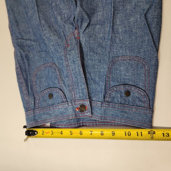 Miss Texwood Cotton Bell Bottom Jeans 24" Waist Vintage New Old Stock - Picture 8 of 11